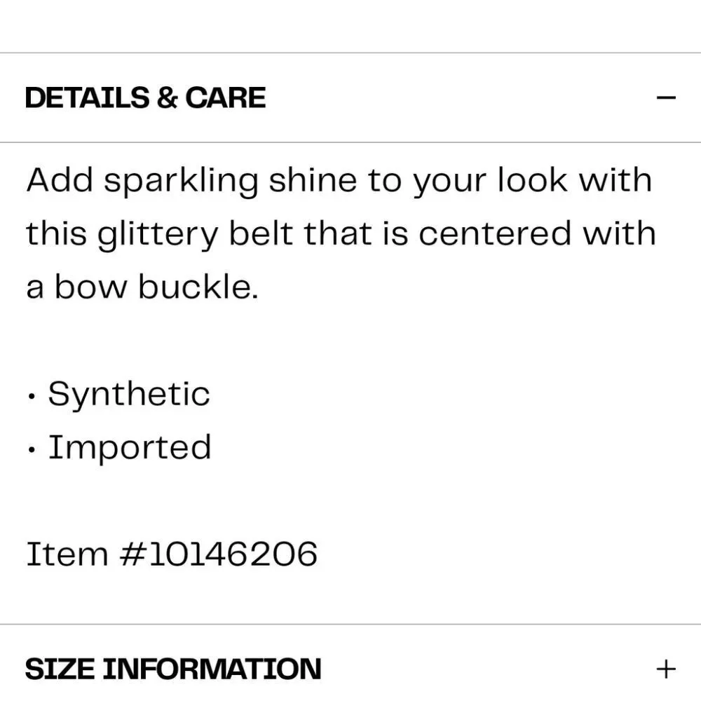 Kate Spade Glitter Bow Belt‎